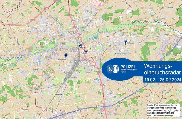 POL-HAM: Wohnungseinbruchsradar Hamm für die Woche vom 19. Februar bis 25. Februar