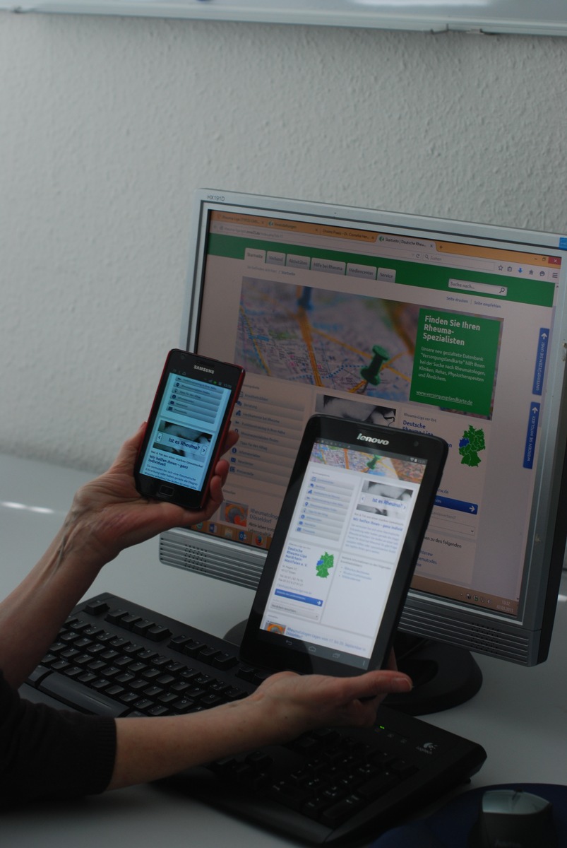 Infos der Rheuma-Liga jetzt im Responsive Webdesign