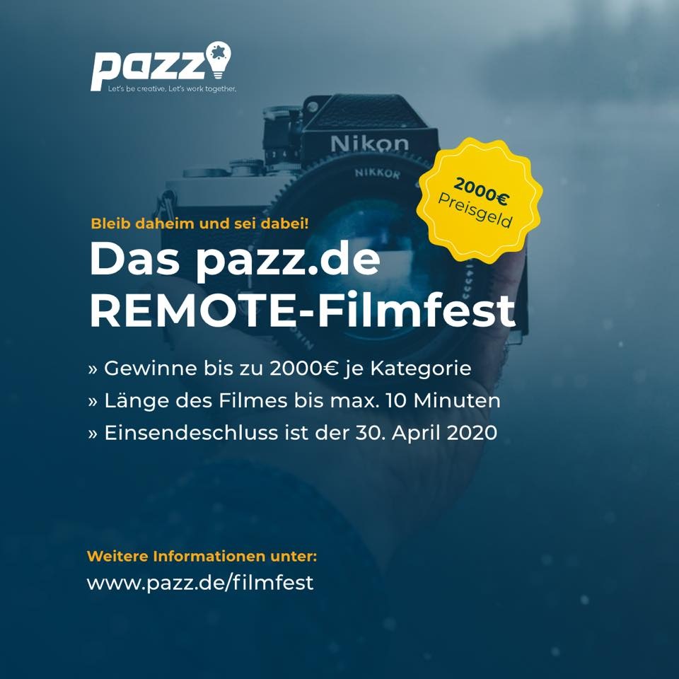 Pazz.de ruft REMOTE-Film-Wettbewerb ins Leben