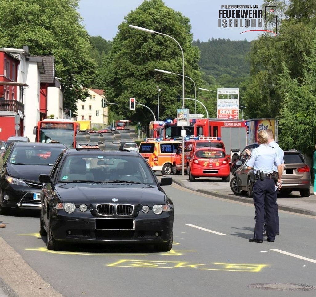 FW-MK: Kind angefahren, Rettungshubschraubereinsatz