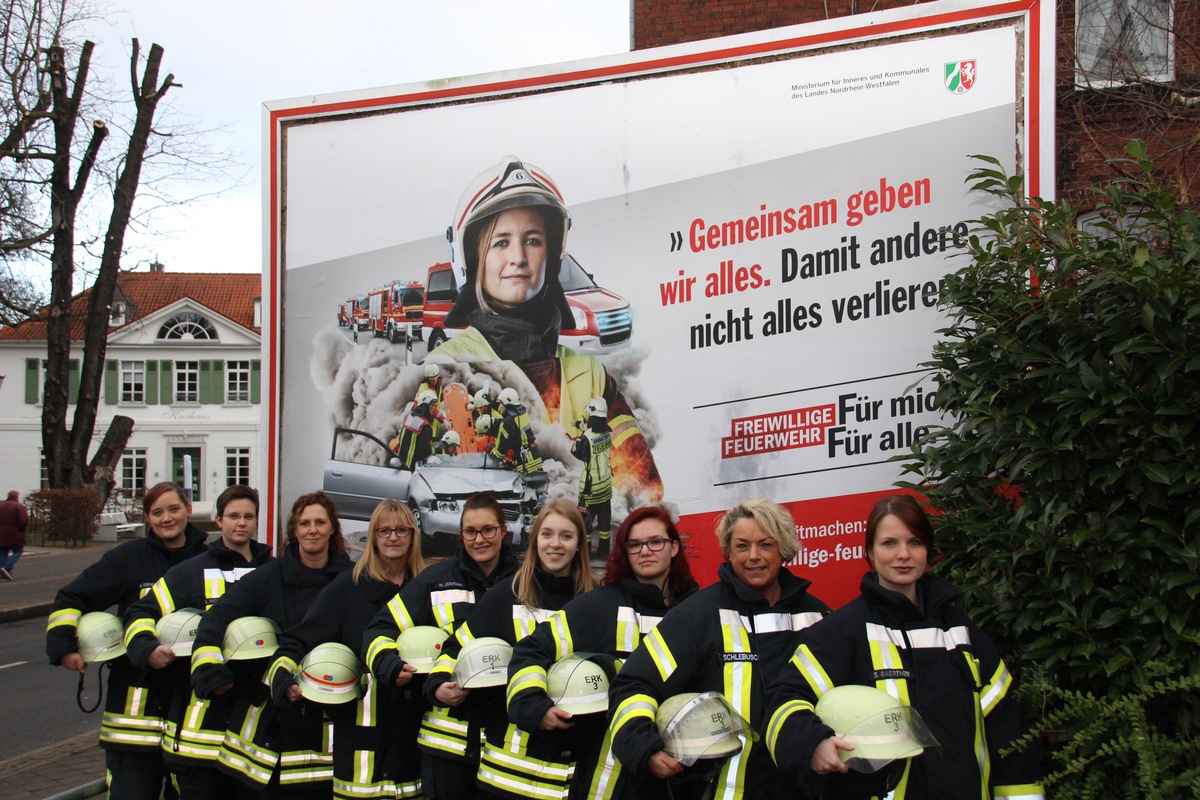 FW-Erkrath: Freiwillige Feuerwehr Erkrath wirbt um weibliche Mitglieder