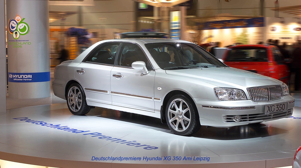 Oberklasse-Limousine Hyundai XG 350 feiert Deutschlandpremiere auf der Auto Mobil International (AMI) in Leipzig