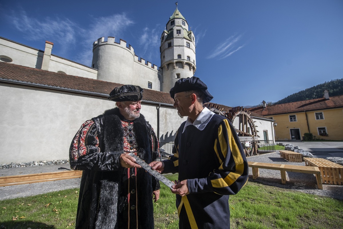 Historischer Wasserantrieb als neue Attraktion in Hall in Tirol