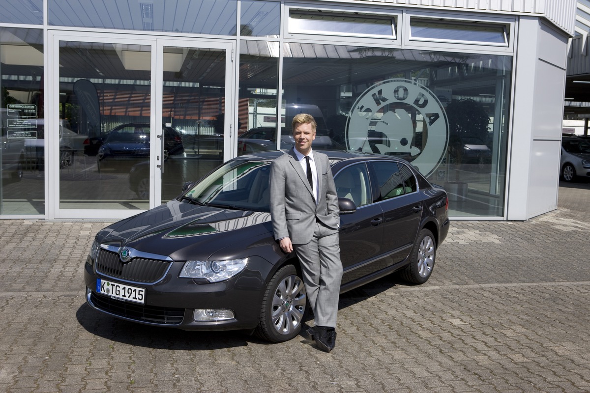 Sänger Tom Gaebel fährt Skoda Superb