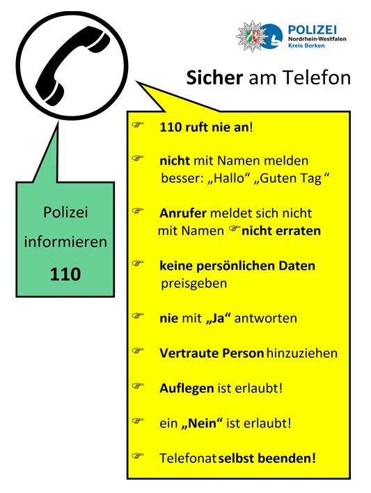 POL-BOR: Rhede - Betrüger wollen 87-Jährige um ihr Erspartes bringen