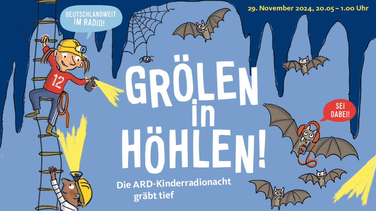 Grölen in Höhlen - Die ARD-Kinderradionacht 2024 gräbt tief