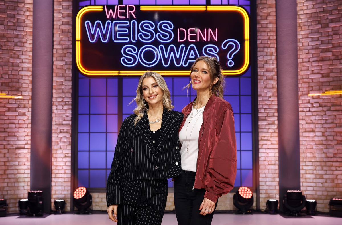 Laura Karasek und Cathy Hummels bei &quot;Wer weiß denn sowas?&quot; - Das Wissensquiz vom 3. bis 7. Februar 2025, um 18:00 Uhr im Ersten