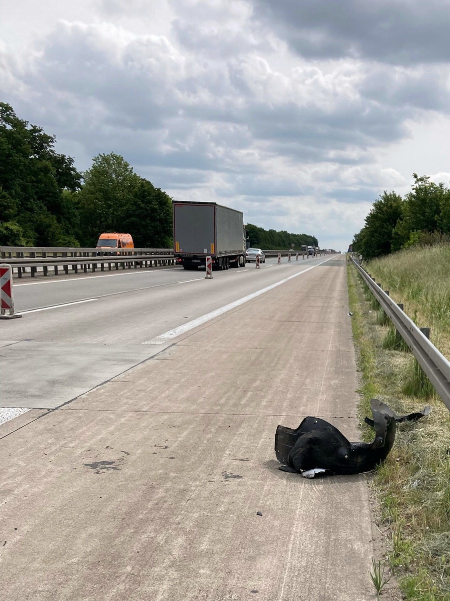 POL-BI: Unfall an Tagesbaustelle der A44