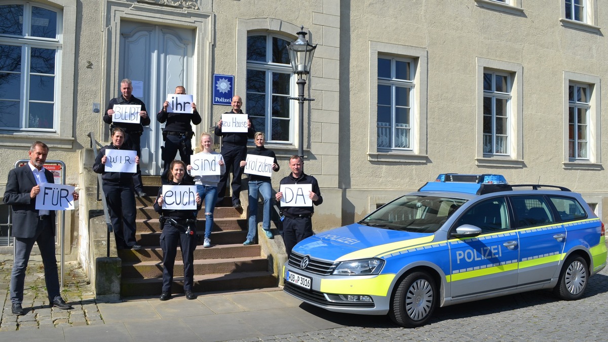 POL-WOB: Polizei Schöningen unterstützt Aktion #ZuhauseBleiben