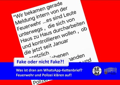 POL-PPWP: Kettenbrief via WhatsApp warnt vor falschen Feuerwehrleuten