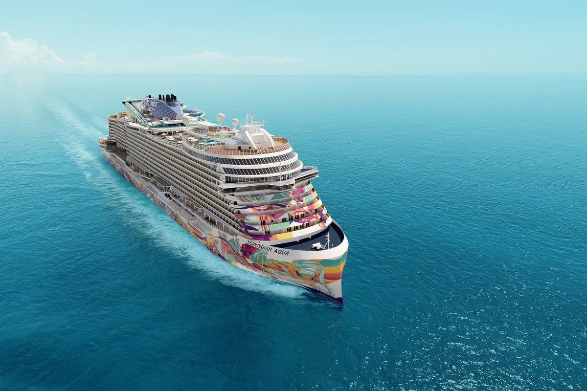 Norwegian Cruise Line stellt die neue Norwegian Aqua vor, das erste Schiff der erweiterten Prima-Plus-Klasse