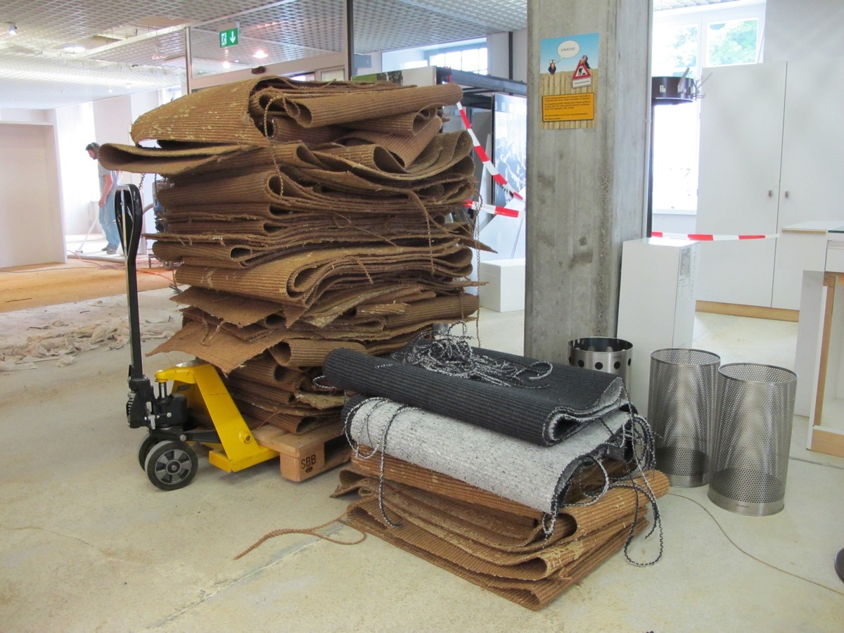 Eingeschränkte Barrierefreiheit wegen Unterhaltsarbeiten im Naturmuseums