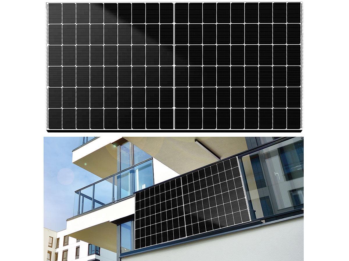 Effiziente Stromerzeugung durch moderne Solartechnik: DAH Solar 430-Watt-Solarmodul mit TOPCon-Zelltechnologie, Full Screen, IP68, weiß