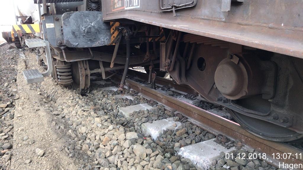 BPOL NRW: Güterbahnhof Hagen-Vorhalle - Kesselwagon mit Gefahrgut entgleist - Bundespolizei ermittelt nach Bahnbetriebsunfall