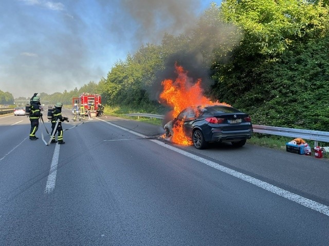 FW-DO: Fahrzeugbrand auf A2