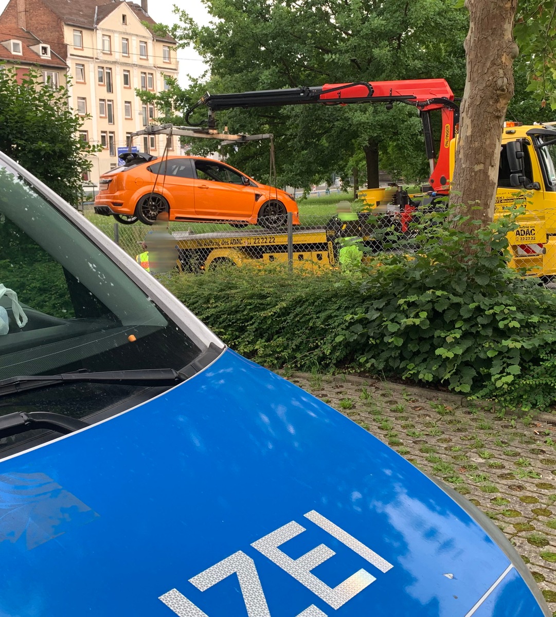 POL-KS: Weitere Schwerpunktkontrollen in Kassel: AG Poser zieht erneut fünf verkehrsuntaugliche Autos aus dem Verkehr