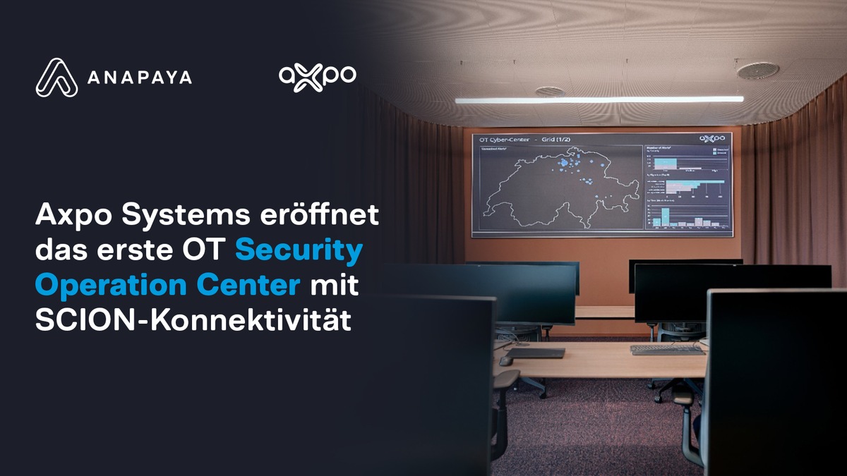 Axpo Systems eröffnet das erste OT Security Operation Center mit SCION-Konnektivität