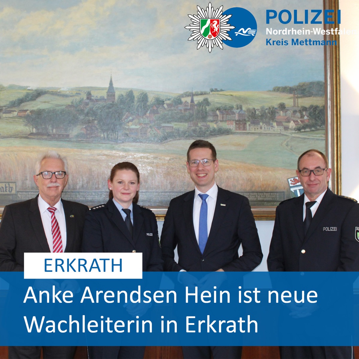 POL-ME: Anke Arendsen Hein ist die neue Wachleiterin der Erkrather Polizeiwache - Erkrath - 2301075