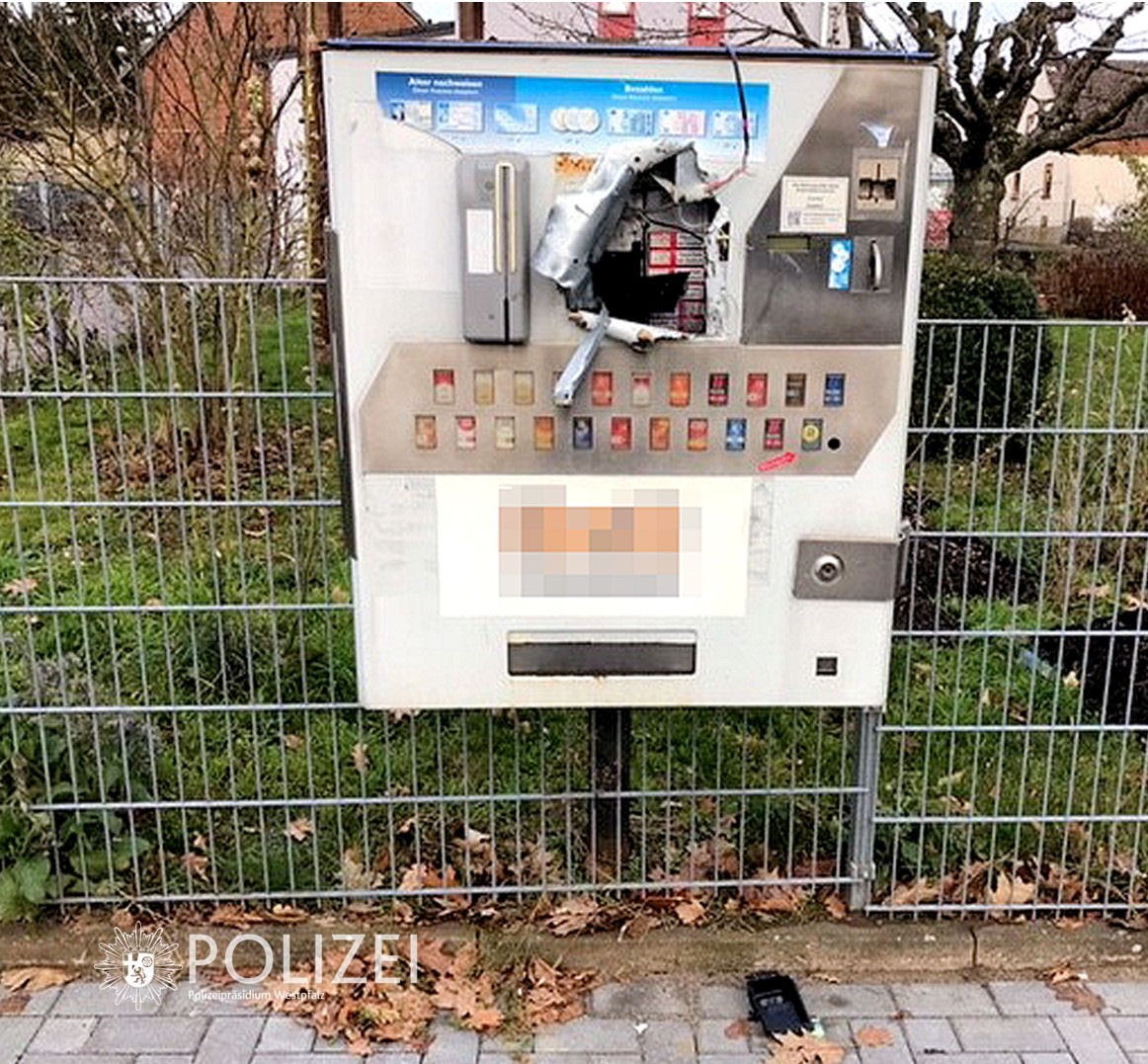 POL-PPWP: Zigarettenautomat aufgebrochen