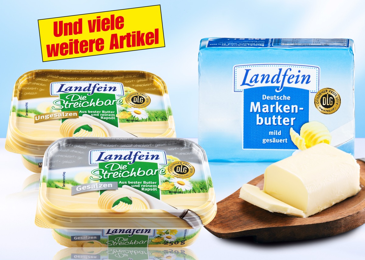 NORMA: Senkt wieder die Preise - ab heute Butter und viele weitere Artikel deutlich reduziert! / Nürnberger Handelsunternehmen führt Preissenkungspolitik auch im März fort (FOTO)