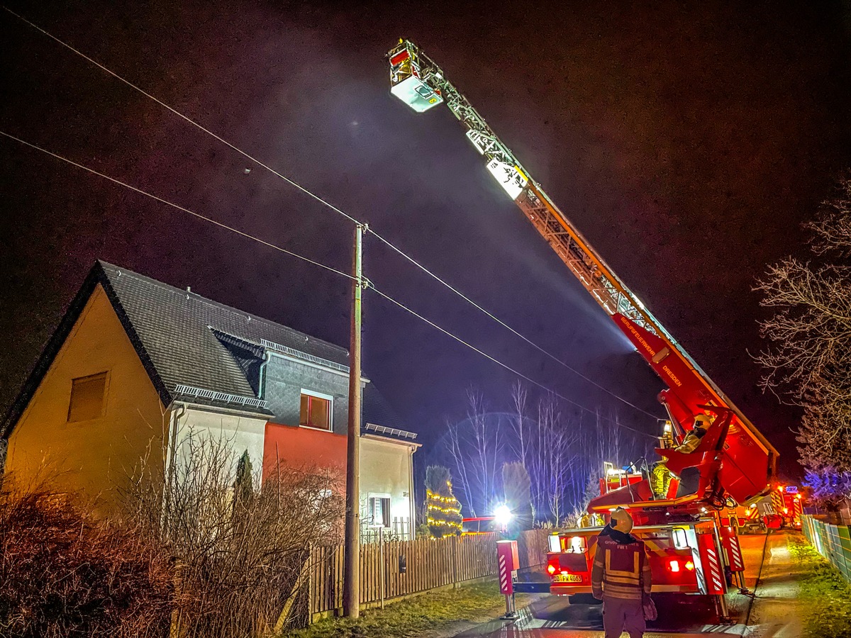 FW Dresden: Informationen zum Einsatzgeschehen der Feuerwehr Dresden vom 28. Dezember 2021