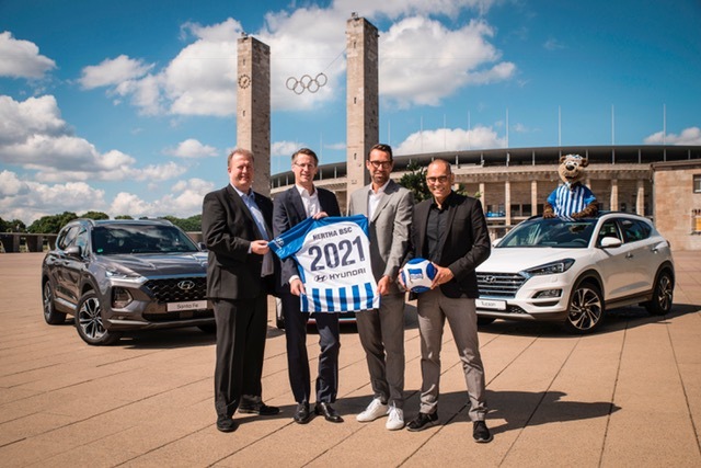 Hyundai Motor ist neuer Ärmel- und Automobilpartner von Hertha BSC