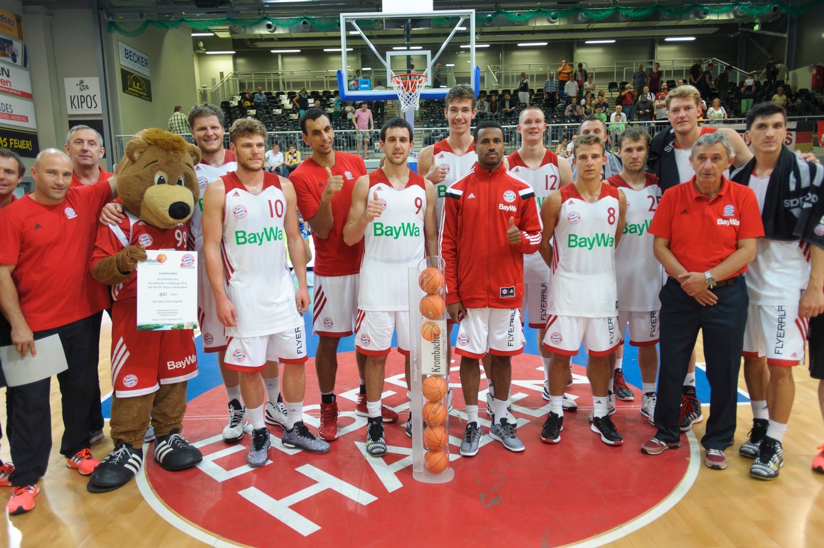 Verdienter Sieg für den FC Bayern Basketball! Auch die zweite Auflage der &quot;Krombacher Challenge&quot; in der Hagener ENERVIE Arena war ein voller Erfolg und lieferte den Zuschauern ein spannendes Turnier (FOTO)