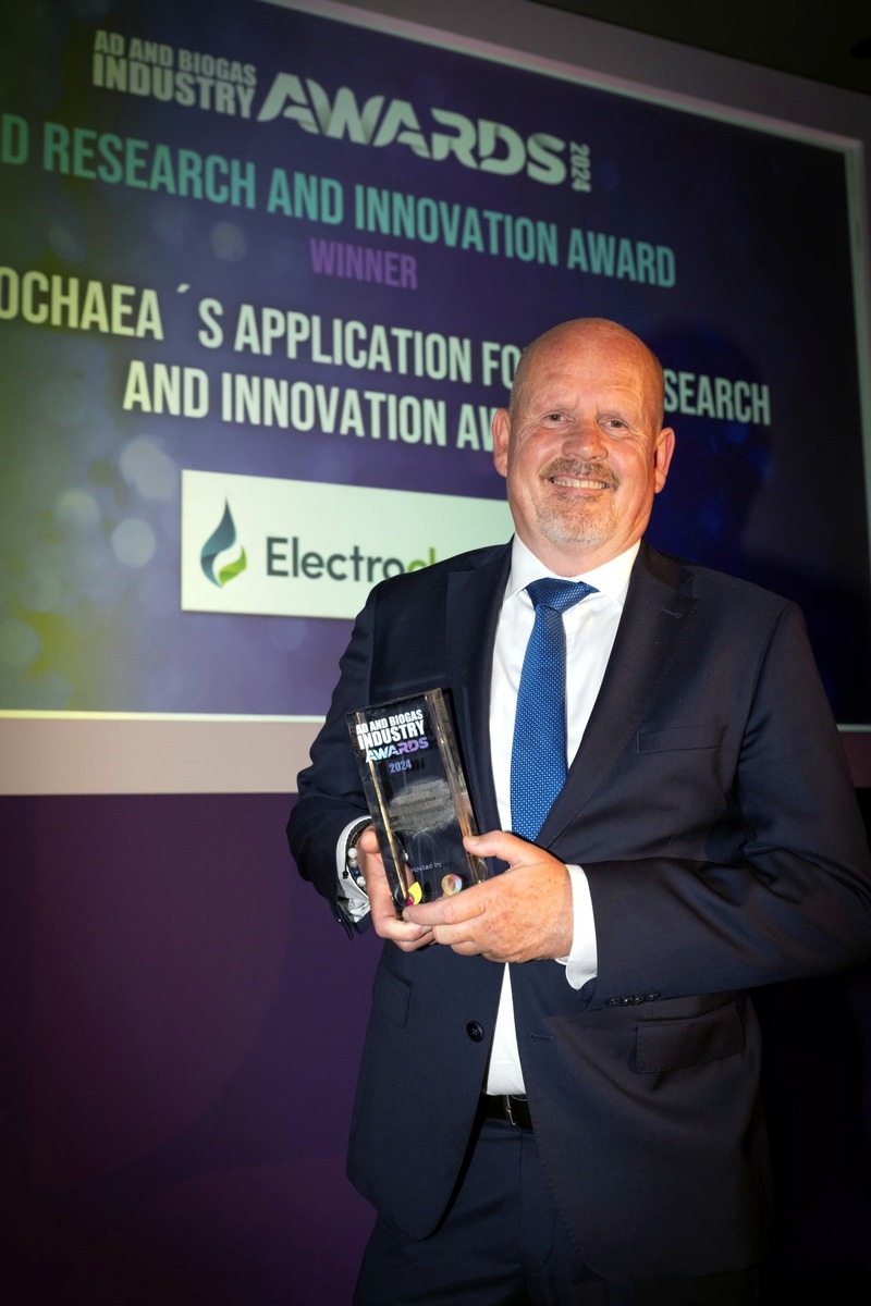 Electrochaea aus Deutschland mit dem „AD and Biogas Industry Award“ ausgezeichnet