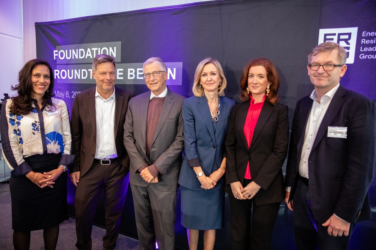 Förderung innovativer CleanTech-Start-ups: Die BMW Foundation, Robert Habeck und Bill Gates beim Foundation Roundtable