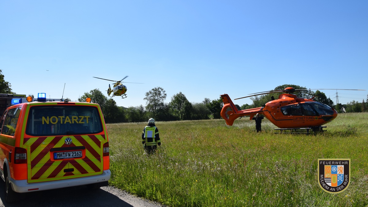 FW-MH: Neun Verletzte nach Unfall mit Kohlenmonoxid (CO)