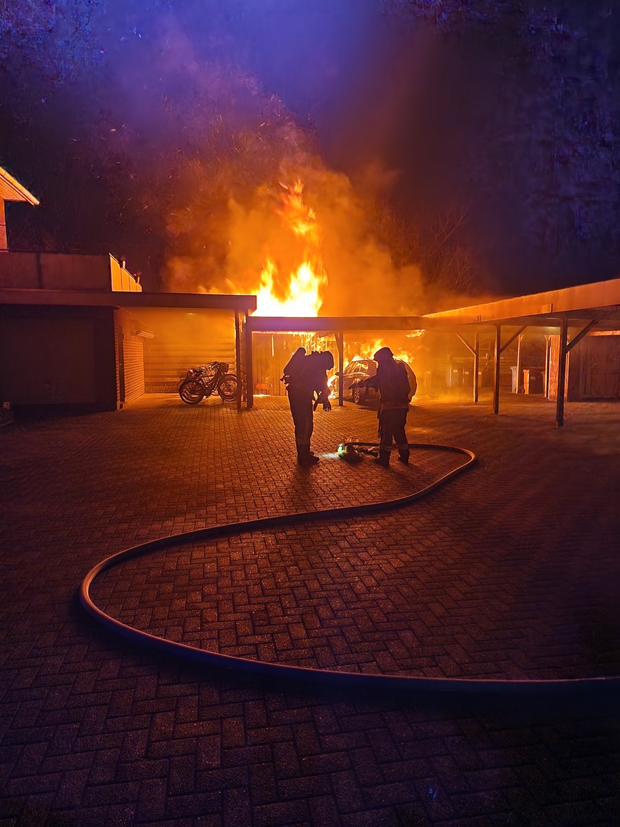 POL-OL: +++Pressemitteilung des Polizeikommissariates Bad Zwischenahn: Vollbrand eines auf Privatgrundstück geparkten Pkw+++