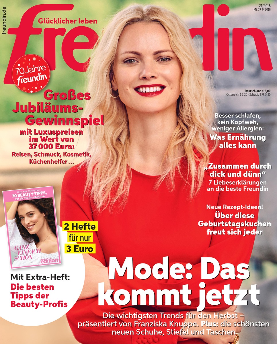 Das Frauenmagazin Freundin feiert Jubiläum: Sieben Jahrzehnte Themen, die das Leben glücklicher machen