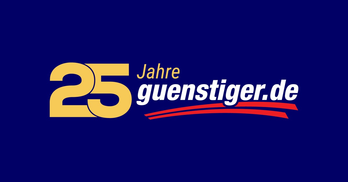 guenstiger.de feiert Jubiläum: 25 Jahre Transparenz und Fairness im E-Commerce