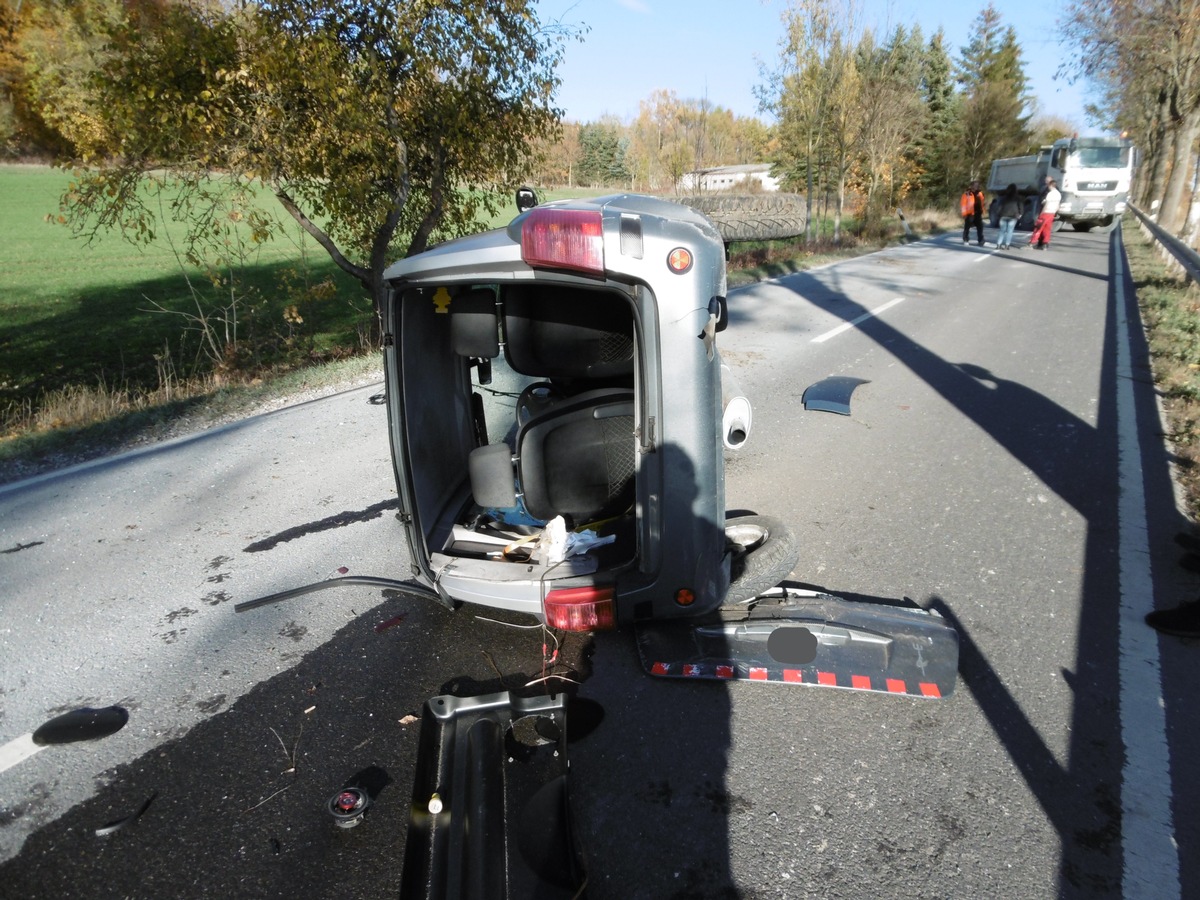 POL-NOM: Walkenried, L 603, 07.11.18, 13:50 Uhr (DOM) 
Kutzhütte in Fahrtrichtung Neuhof, Junger Fahranfänger überschlägt sich mit PKW.