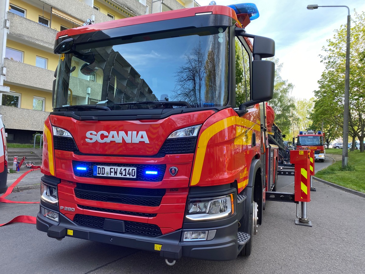 FW Dresden: Küchenbrand