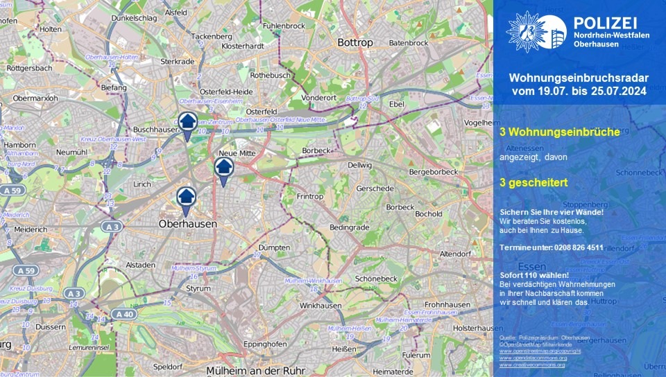 POL-OB: Wohnungseinbruchsradar für Oberhausen