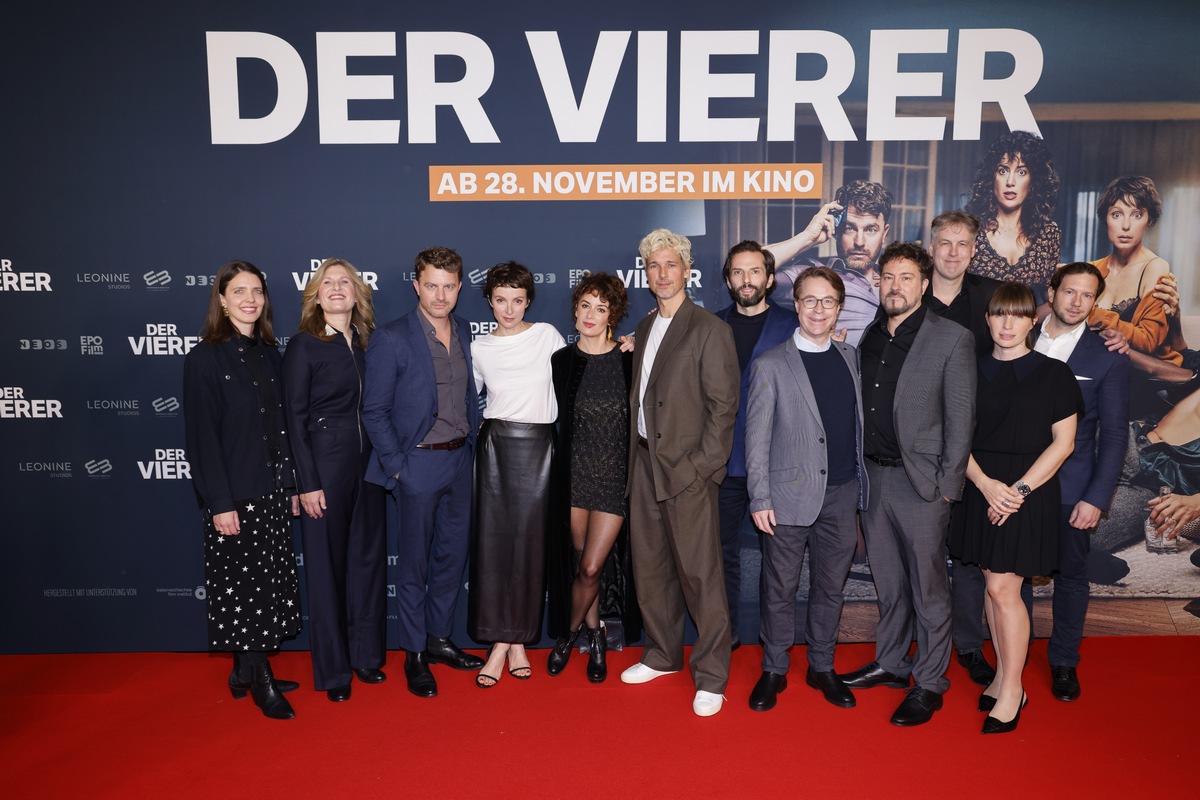 Vier gewinnt! DER VIERER feiert große Publikumspremiere in Berlin - ab 28. November im Kino!