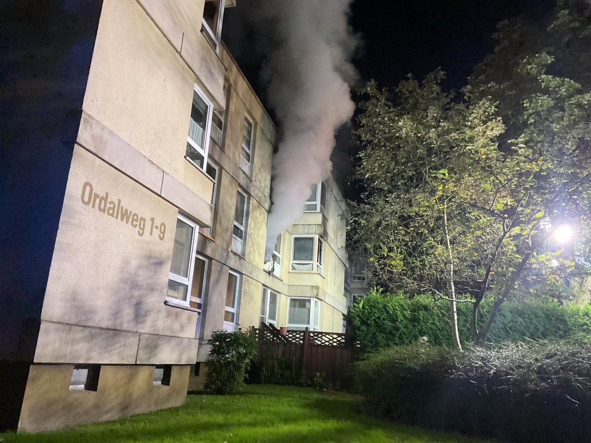 FW-DO: Wohnungsbrand in Dortmund - Brackel