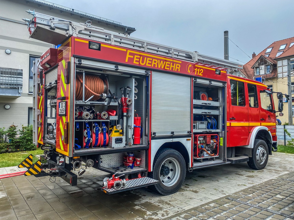 FW Dresden: Informationen zum Einsatzgeschehen der Feuerwehr Dresden vom 9. Juli 2021