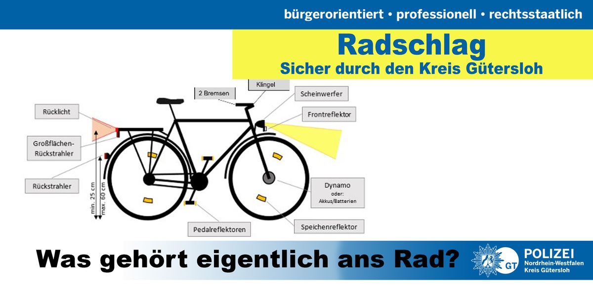 POL-GT: Aktion Radschlag - die Fahrradsaison beginnt