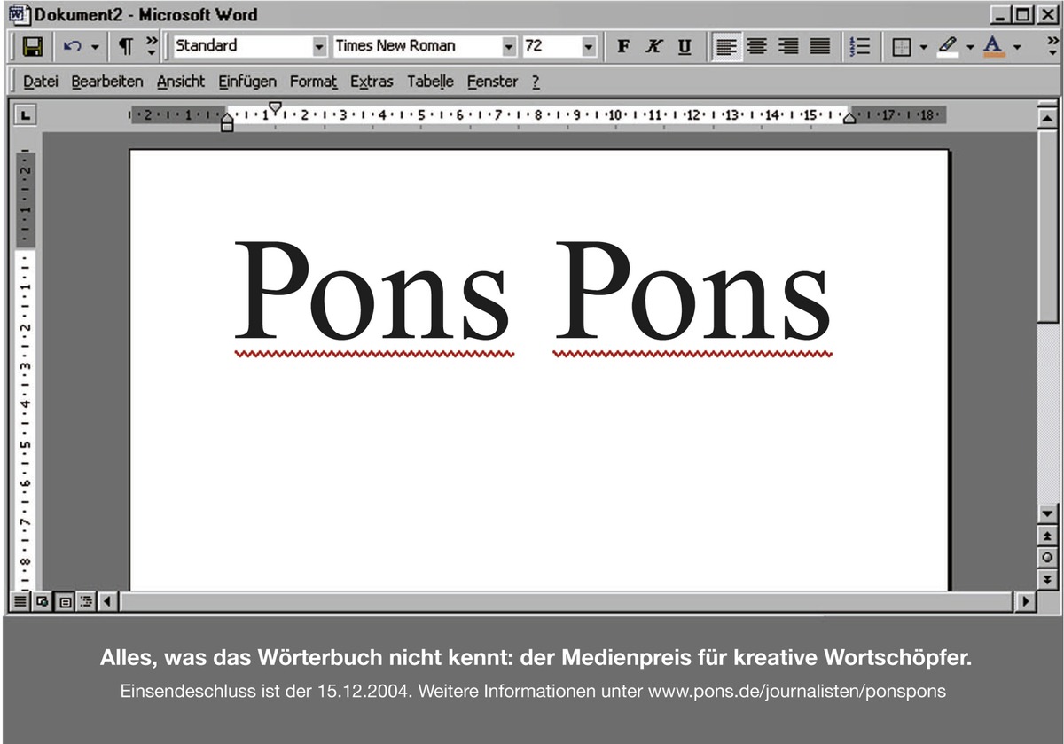 Zum fünften Mal: &quot;PONS-PONS&quot;-Medienpreis für kreative Journalisten