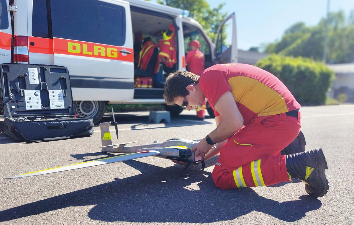 Drohnenspezialisten der DLRG im Saarland im Einsatz