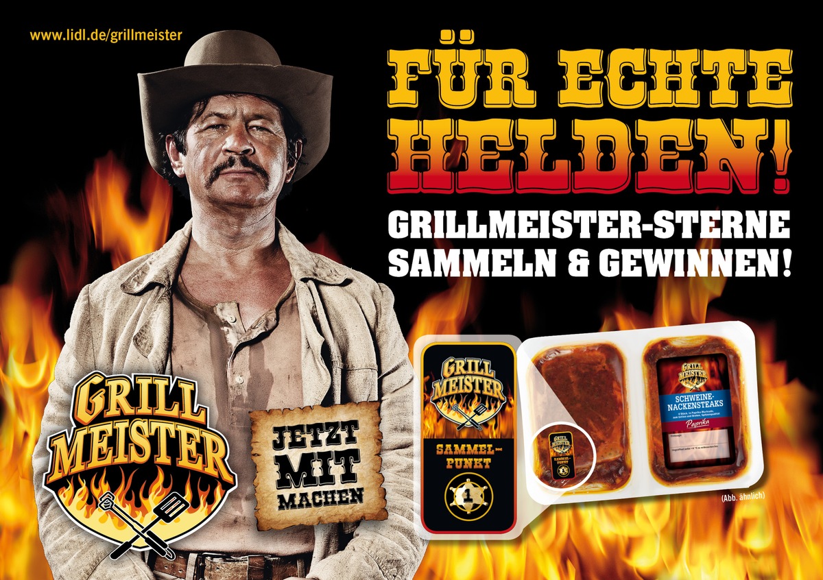 Start der Lidl Grillmeister Sammelpunkte-Aktion - und der Wilde Westen lässt grüßen / Grillfleisch bei Lidl kaufen und absahnen! So macht Grillen Spaß (BILD)