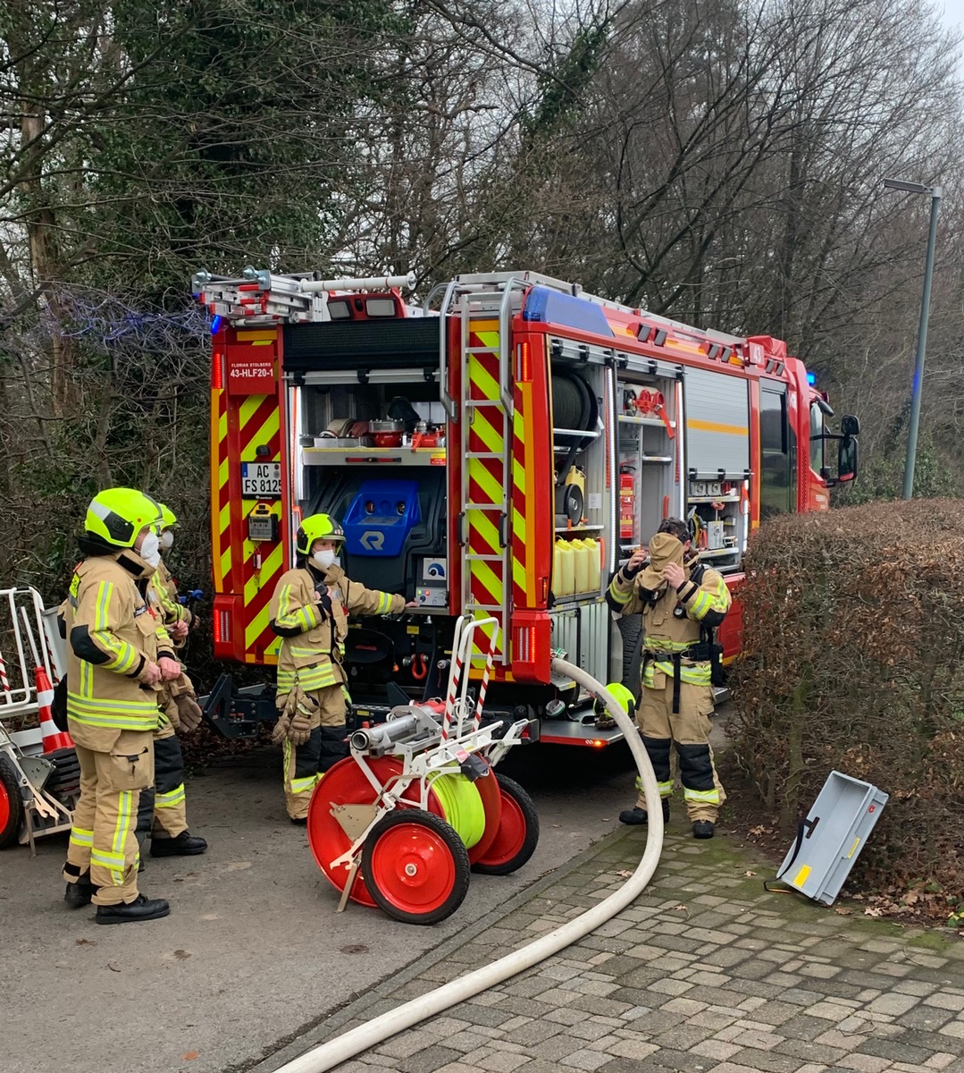 FW-Stolberg: Brand einer Gastherme