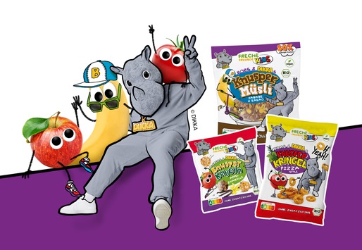 <div>Freche Freunde Kids & DIKKA / Rappendes Nashorn und Berliner Kindernahrungshersteller launchen Snacks und Müsli für Kids</div>