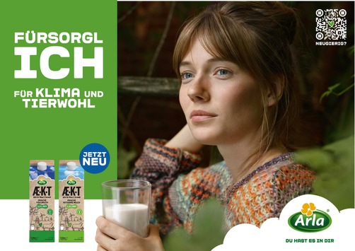 Aktiv für Klima und Tierwohl: Die neue Frischmilch Arla Æ.K.T