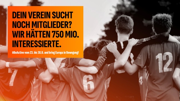 Zehn Jahre #BeActive / DTB startet mit neuer Kampagne in die Europäische Woche des Sports