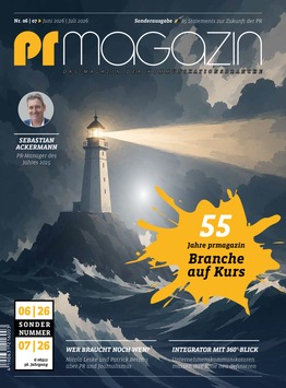 prmagazin feiert 55-jähriges Bestehen / Jubiläumsausgabe zur Transformation der PR-Branche