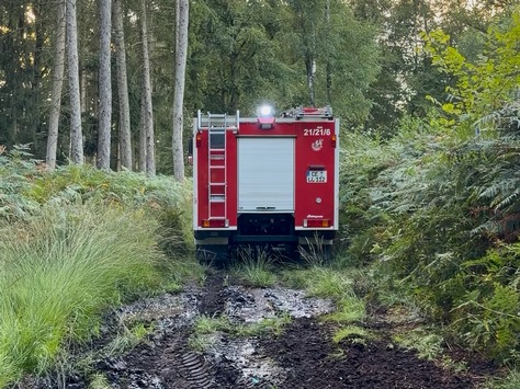 FW Flotwedel: Unklare Rauchentwicklung: Feuerwehr Langlingen sucht Waldgebiet nach Sichtung aus der Luft ab