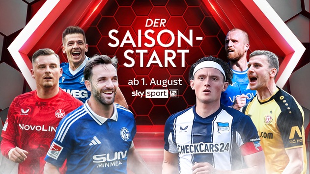 Das Eröffnungsspiel FC Schalke 04 gegen Hertha BSC und alle weiteren Partien der 2. Bundesliga 2025/26 ab Freitag live auf Sky Sport